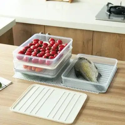 Boîte de rangement - FoodSaverBox™ - Carré blanc - Essentiels de rangement