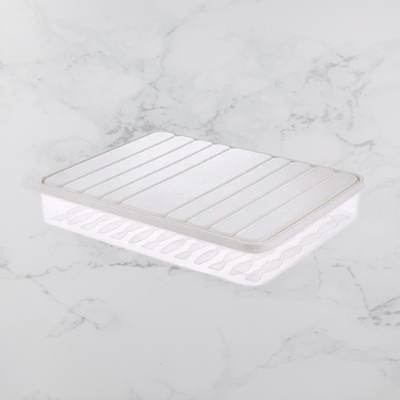 Boîte de rangement - FoodSaverBox™ - Carré blanc - Essentiels de rangement