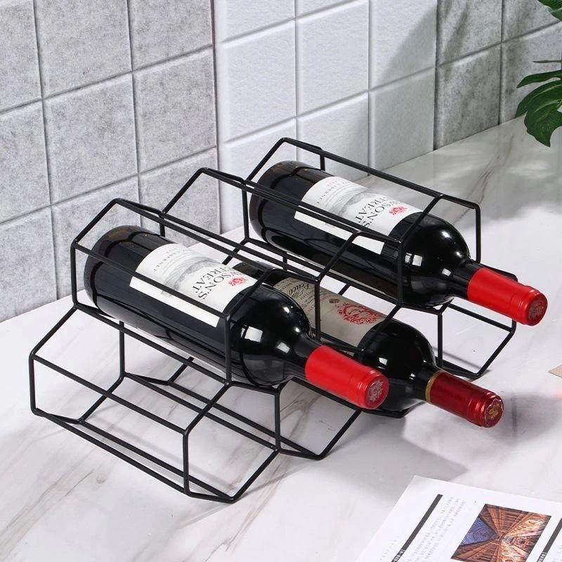 Casier pour bouteille - hexagone - Essentiels de rangement