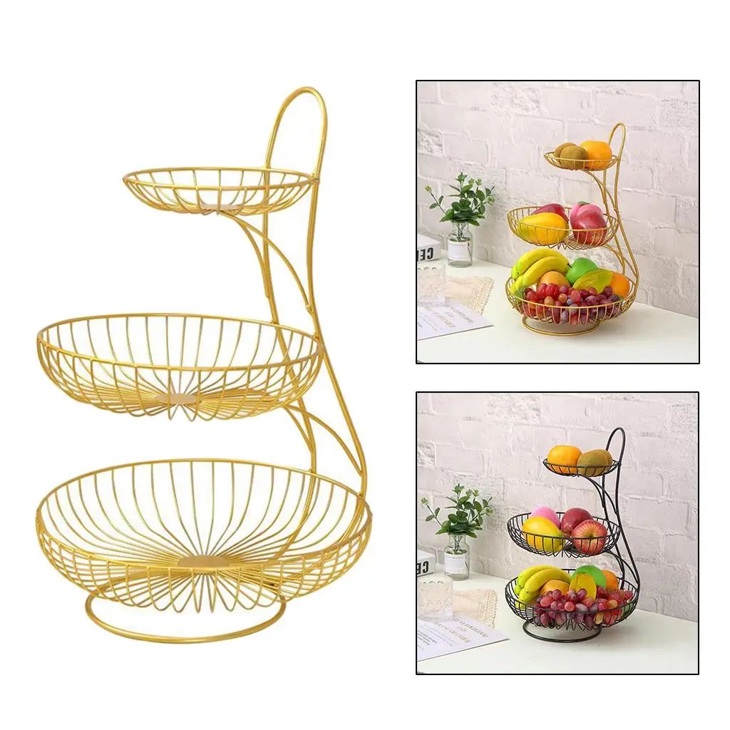 Corbeille-à-fruits | 2 Niveaux Métal