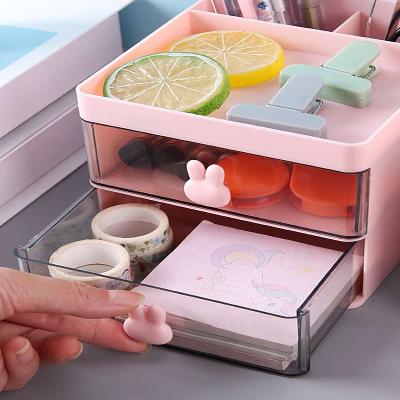 Organisateur Bureau - MultiFunctionalOrganizer™ - Rose - Essentiels de rangement