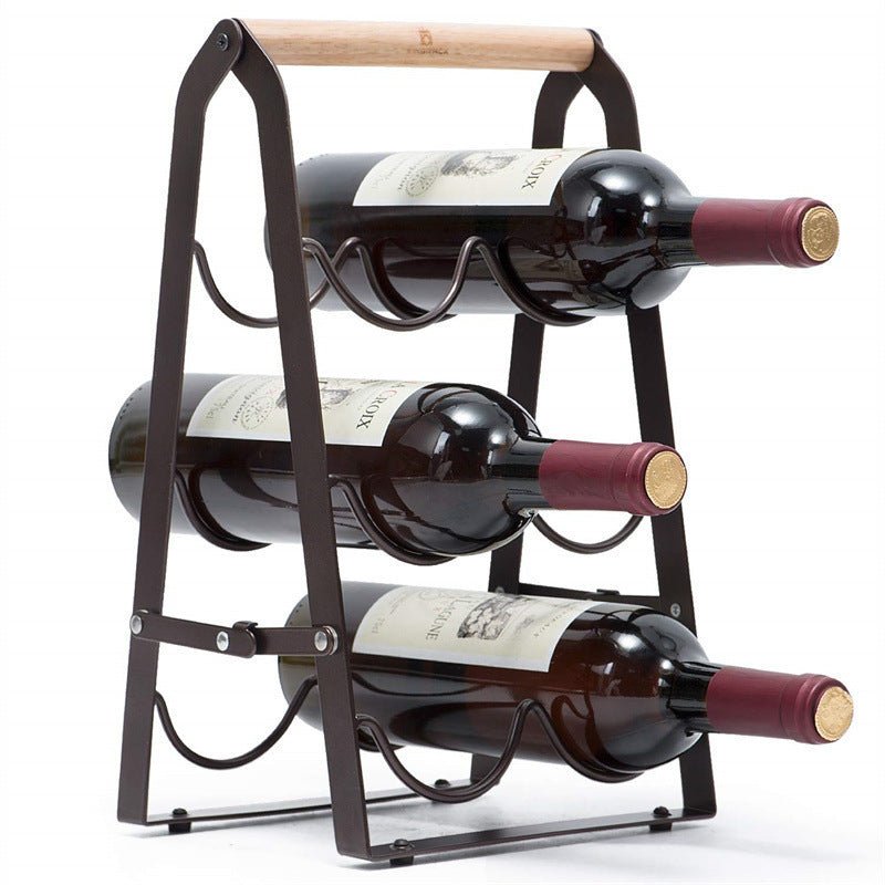 Porte bouteille vin - Pliante - Essentiels de rangement