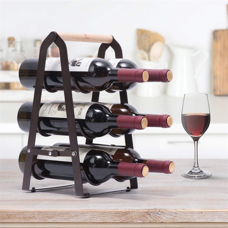 Porte bouteille vin - Pliante - Essentiels de rangement