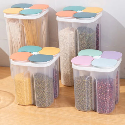 Boite alimentaire avec couvercle multicolore