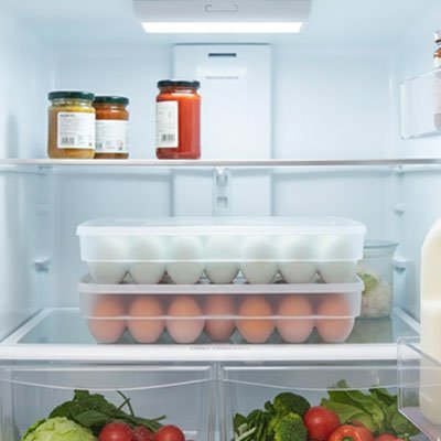 Boite à oeufs deux boites au frigo 