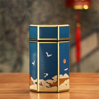 Boite-à-thé-elegante-bleu