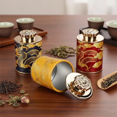 Boite-à-thé-motif-dragon