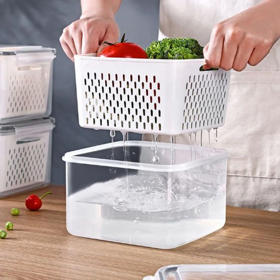 Boite-alimentair-panier-troue-egouttoir