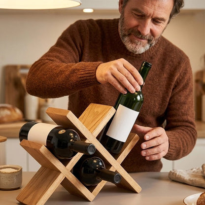Casier bouteille bois massif robuste