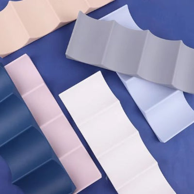 Casier pour bouteille bleu rose blanc gris