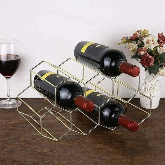 Casier pour bouteille - hexagone - Essentiels de rangement