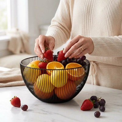 Corbeille a fruit ouverture large