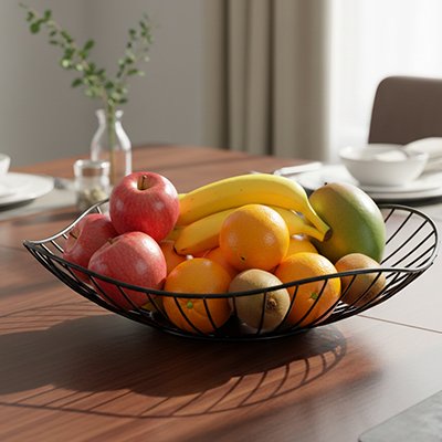 Corbeille a fruit remplie fruits frais