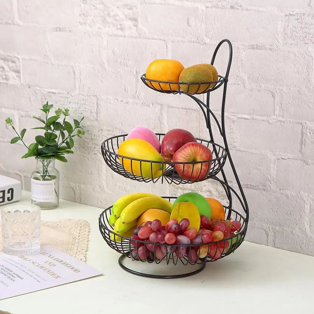 Corbeille-à-fruits | 2 Niveaux Métal