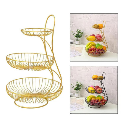 Corbeille-à-fruits | 2 Niveaux Métal