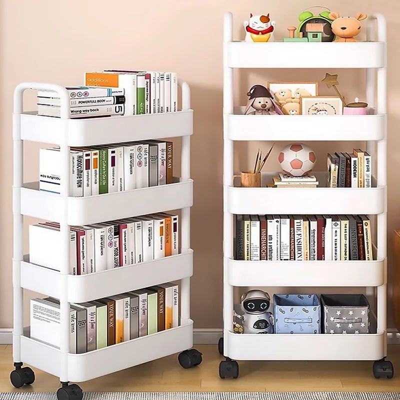 desserte de cuisine quatre niveaux et 5 niveaux blanc