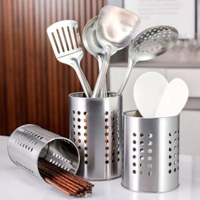 Egouttoir ustensils en metal
