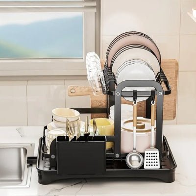 egouttoir vaisselle metal noir