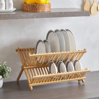 Egouttoir vaisselle en bambou 