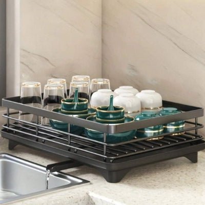 egouttoir vaisselle noir moderne elegant