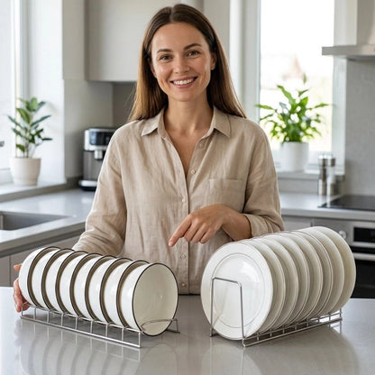 Egouttoir vaisselle pour assiette et bol