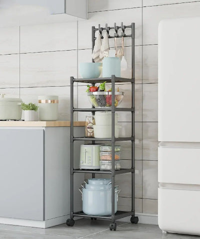 etagere cuisine cinq niveaux optimise espace