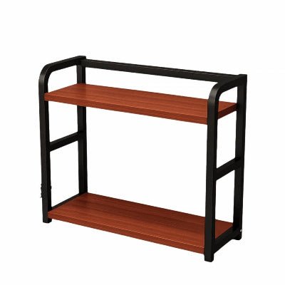 etagere de cuisine metal et bois marron