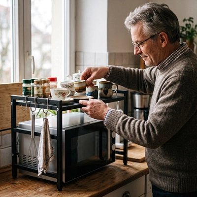 Etagere micro onde design minimaliste belle finition