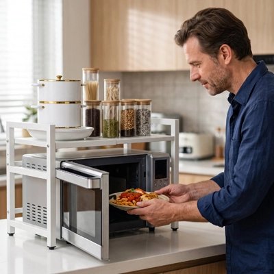 Etagere-micro-onde-étagère-pot-épices