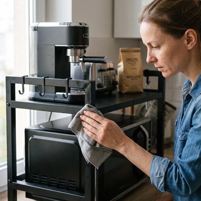 Etagere-micro-onde-multi-usage-micr-onde-machin-café-grille-pain