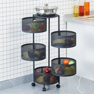 etagere pour cuisine rotative sous roulett