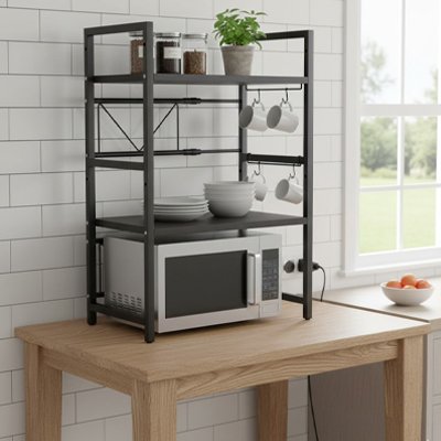 Etagere pour micro onde sur table