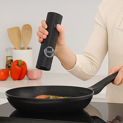 Moulin à poivre électrique ​capuchon noir mat