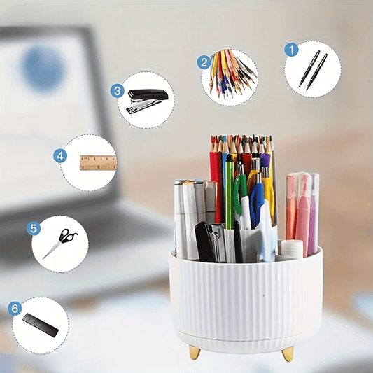 Organisateur Bureau - DesktopOrganizer™ - Blanc - Essentiels de rangement