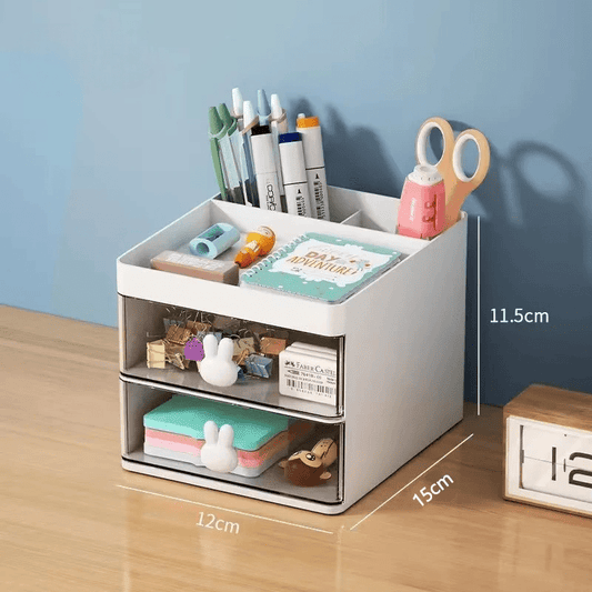 Organisateur Bureau - MultiFunctionalOrganizer™ - Blanc - Essentiels de rangement