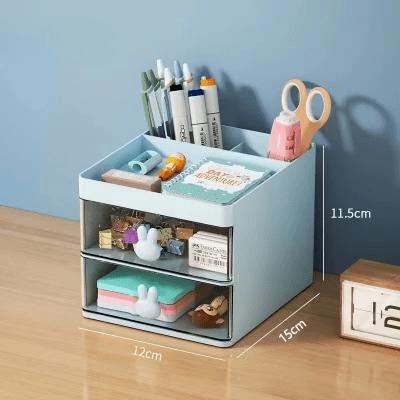 Organisateur Bureau - MultiFunctionalOrganizer™ - Bleu - Essentiels de rangement