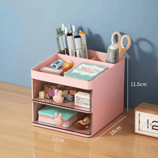 Organisateur Bureau - MultiFunctionalOrganizer™ - Rose - Essentiels de rangement