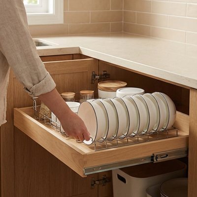 Organisateur cuisine dans tiroir coulissant