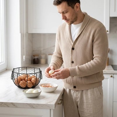 Panier à oeufs femme ecaille oeufs