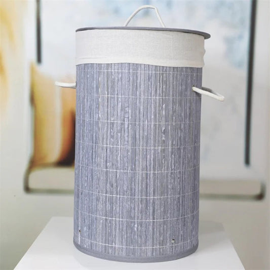 Panier de rangement - BambooLaundryBasket™ - Gris Clair - Essentiels de rangement