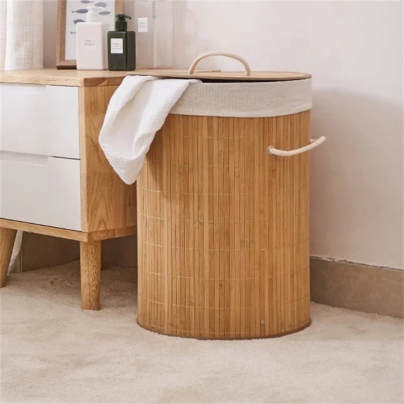 Panier de rangement - BambooLaundryBasket™ - Naturel - Essentiels de rangement