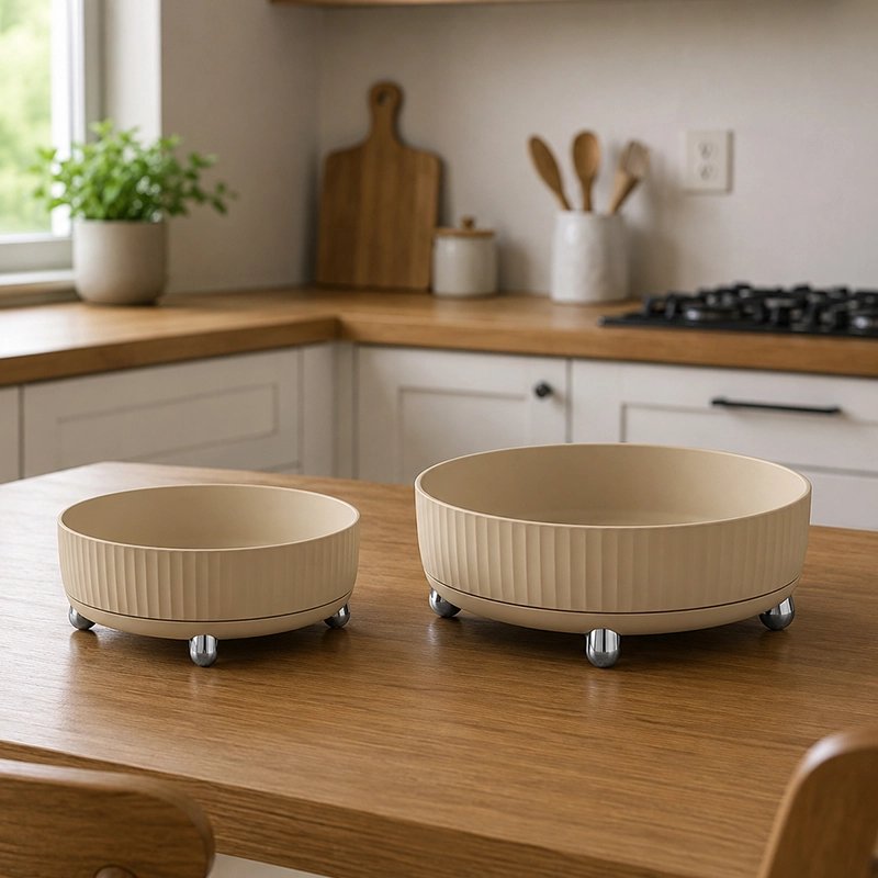 Plateau tournant​ duo beige