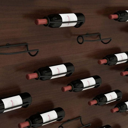 Porte bouteille mural metal noire