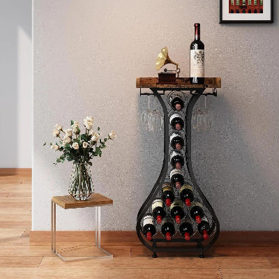 porte bouteille vin autoportante 14 bouteille