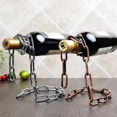 porte bouteille vin defiant la gravite