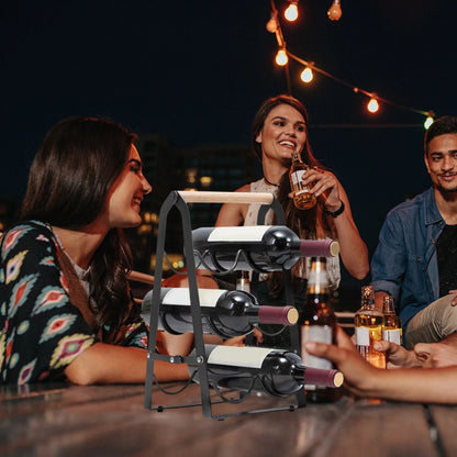 Porte bouteille vin - Pliante - Essentiels de rangement