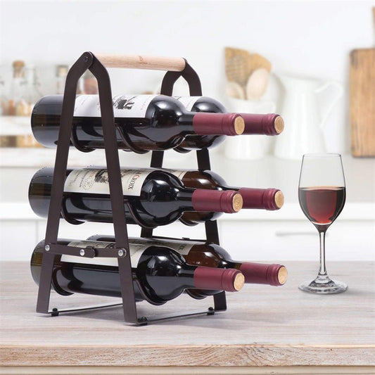 Porte bouteille vin - Pliante - Essentiels de rangement
