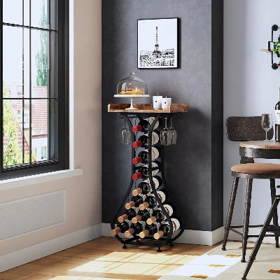 porte bouteille vin sur pied