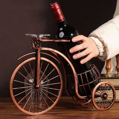 Porte bouteille vin - Tricycle - vert-inclus