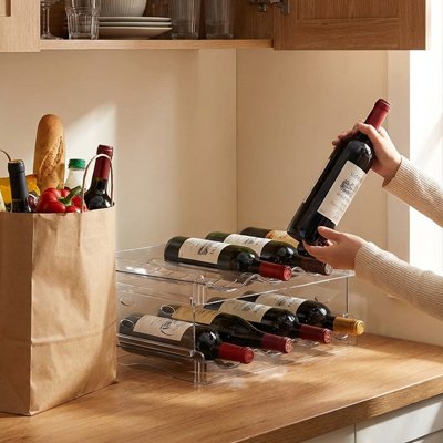 Porte bouteilles structure modulable 